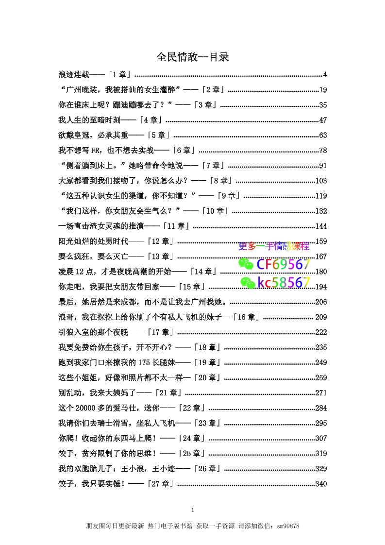 《全民情敌》浪迹-读书社